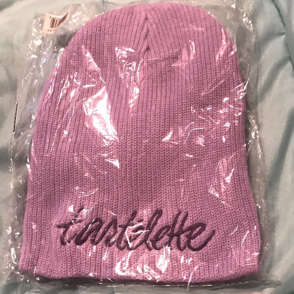 Pink and Purple Tarte Tartlette Beanie Hat